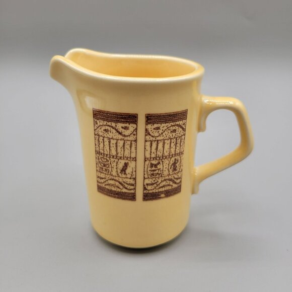 Pharohs Gold Taylor Smith Taylor TST Creamer Pitcher Ironstone Pharaohs Gold - Picture 1 of 6